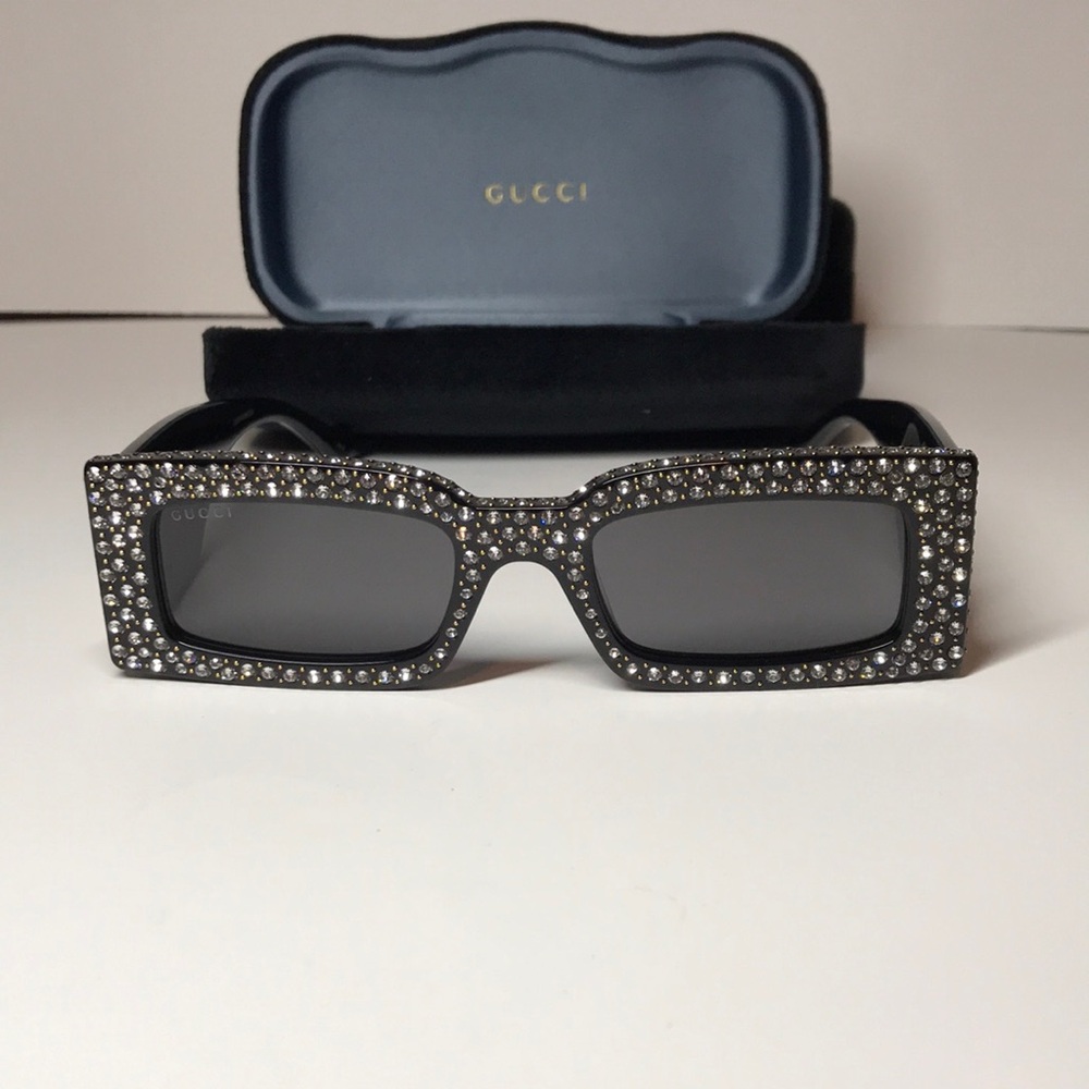 New Authentic GUCCI GG1425S Rectangular Acetate S… - image 2